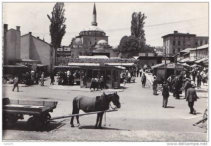 Bosnie Herzégovine - Sarajevo - Attelage - Marché - Mosquée - Oblitération