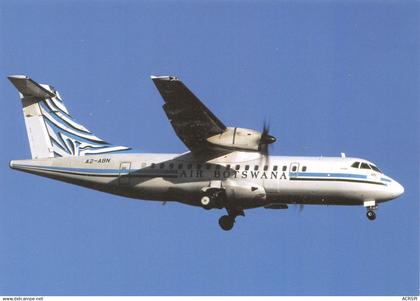 AIR BOTSWANA Aérospatiale alenia Atr42-500 Johannesburg carte vierge non voyagé (Scan R/V) N° 9 \MP7135