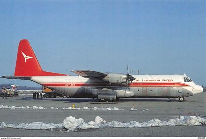 BOTSWANA avion Hercules L382 G A2-ACA C/N 35C-4701 carte vierge non voyagé (Scan R/V) N° 8 \MP7135