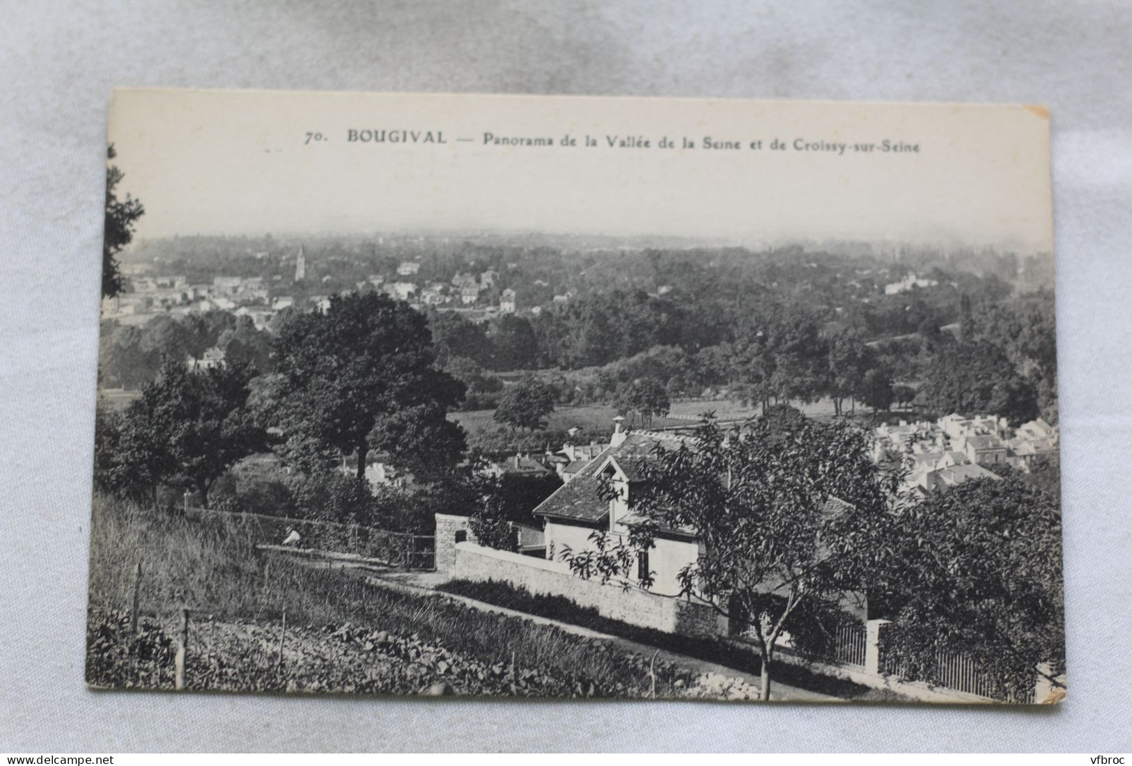 Bougival, panorama de la vallée de la Seine et de Croissy sur Seine, Yvelines 78