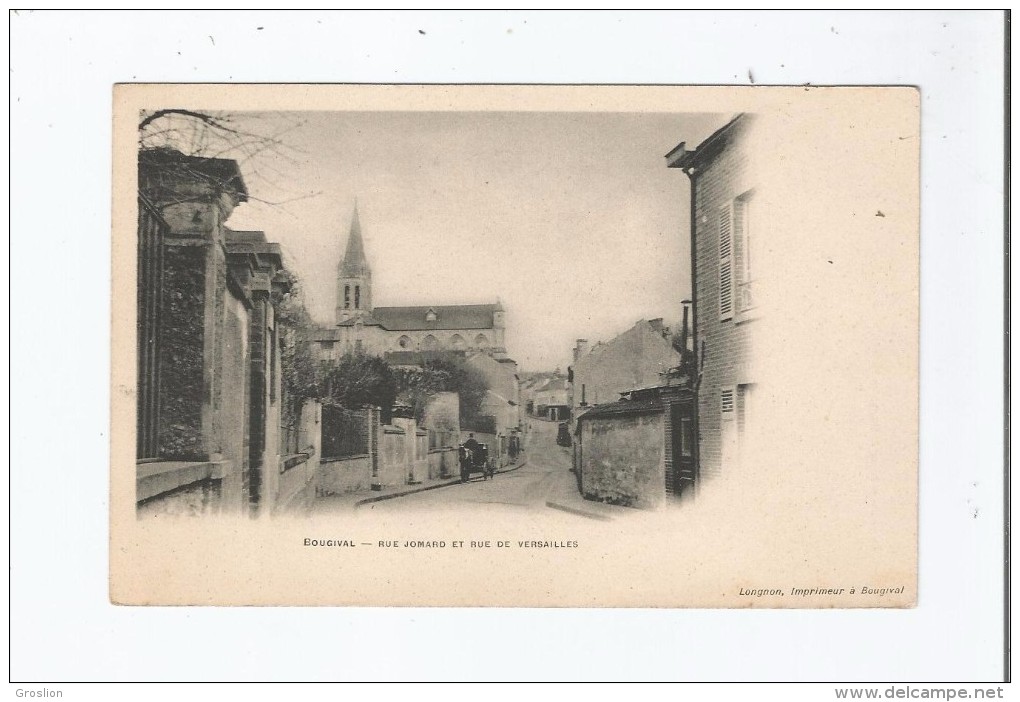 BOUGIVAL RUE JOMARD E RUE DE VERSAILLES (ATTELAGE CHEVAL PP)