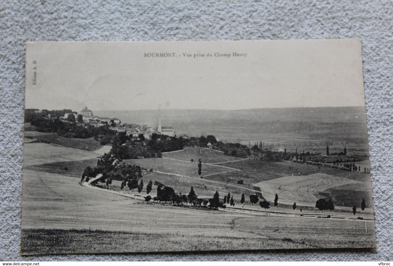 Bourmont, vue prise du champ Henry, haute Marne 52