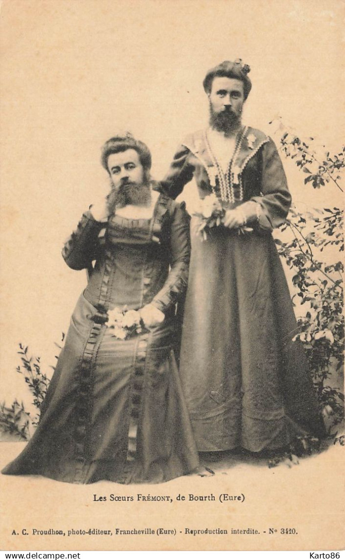 bourth * les soeurs FREMONT * frémont * femme à barbe * cirque circus phénomène