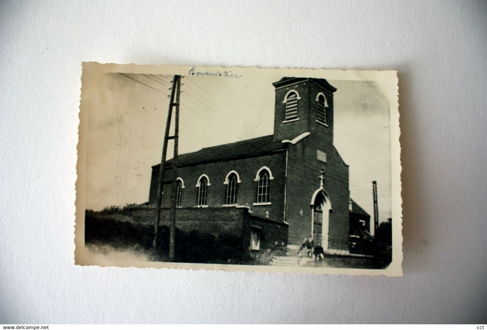 Bovenistier  Waremme    CARTE PHOTO de l'église  (format CPA)