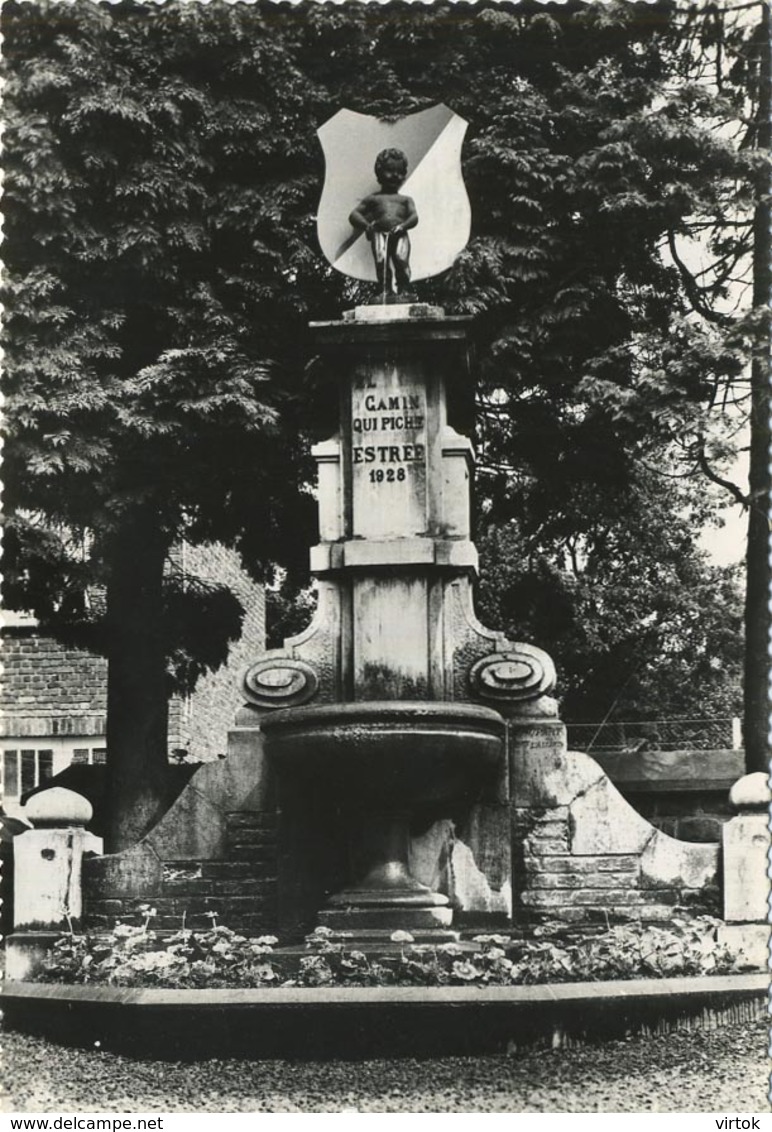 Braine  L'Alleud :  estrée ' gamin qui piche ' ,  manneke pis  (  15 x 10.5 cm )