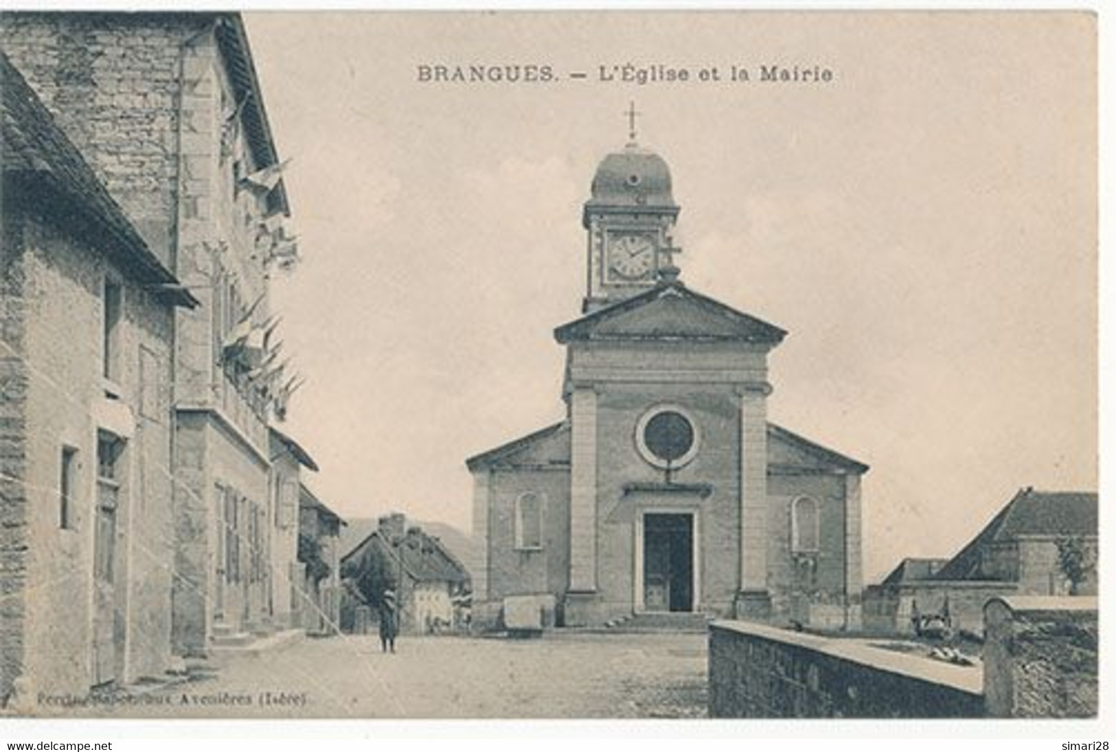 BRANGUES - L'EGLISE ET LA MAIRIE