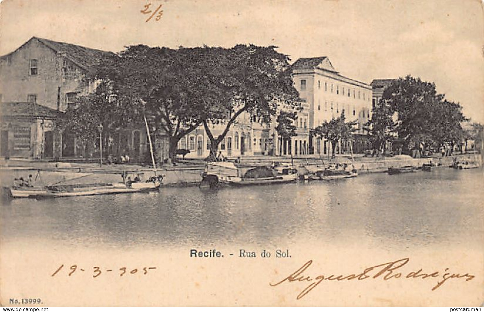 BRASIL Brazil - RECIFE Pernambuco - Rua do Sol - Ed. Regulador da Marinha 13999