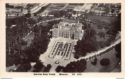 Brasil - RIO DE JANEIRO - Quinta da Boa Vista - Museo - Vista aérea - FOTO POSTAL - Ed. Photo Rotativo 672