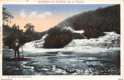 BRESIL  -  Lot de 5 Cartes  -  Salto de Jequitara, Joao Pessoa, Parana, Chemin de Fer, Carvalho, Sao Paulo