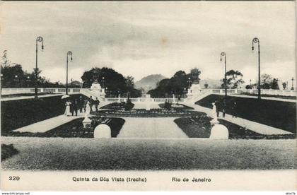 PC BRAZIL, RIO DE JANEIRO, QUINTA DA BOA VISTA, VINTAGE POSTCARD (B36252)