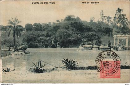 PC BRAZIL, RIO DE JANEIRO, QUINTA DA BOA VISTA, VINTAGE POSTCARD (B36396)