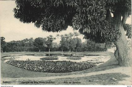 PC BRAZIL, RIO DE JANEIRO, QUINTA DA BOA VISTA, VINTAGE POSTCARD (B36253)