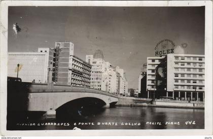 CPA AK Recife Bridge and Street Scene BRAZIL (1085043)