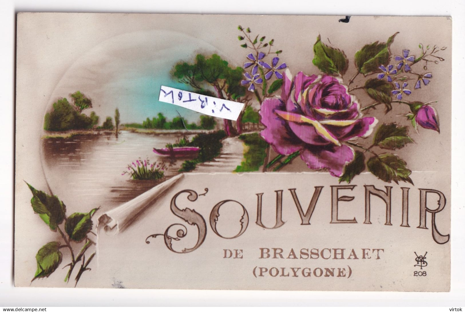 Brasschaat  (  Polygone )  souvenir  (  met zegel )