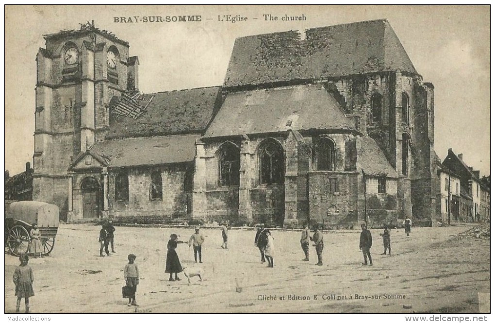 Bray sur Somme   (80.Somme)  L'Eglise