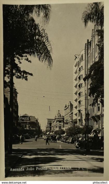 Brasil - Curitiba // Carte Photo - RPPC // Avenida Joao Pessoa no adres lines (could be Wessel) 19??