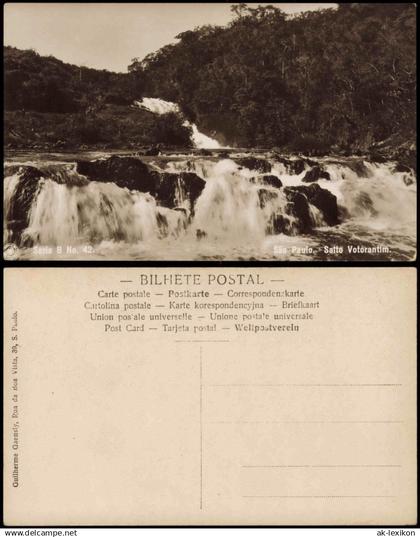 Sao Paulo Umland-Ansicht São Paulo Salto Votorantim (Wasserfall, Waterfall) 1920