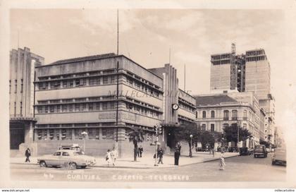 BRAZIL - Curityba Curitiba Paraná - Correio Telegrafo 1956 Photo Postcard