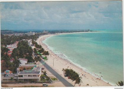 Brésil :  joao pessoa , vista  da praia de tambau