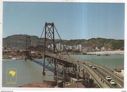 AK 230613 BRAZIL - Florianópolis - Hercílio Luiz Bridge with view to the City