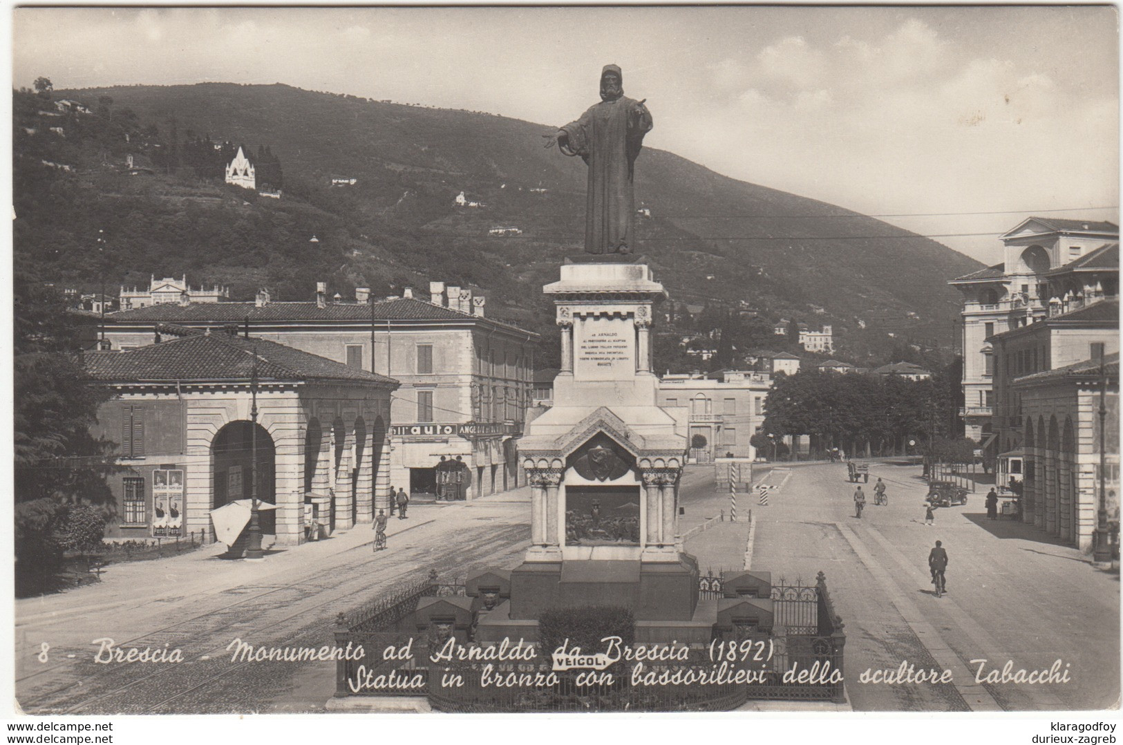 Brescia, Monumento a Arnaldo da Brescia photopostcard not travelled b170312