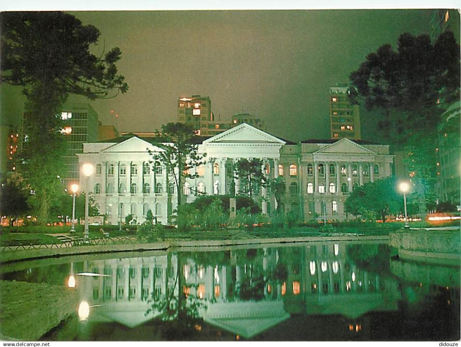 Brésil - Brasil - Curitiba - Universidade federal do Parana - Vista noturna - Université - Vue de Nuit - CPM - Carte Neu