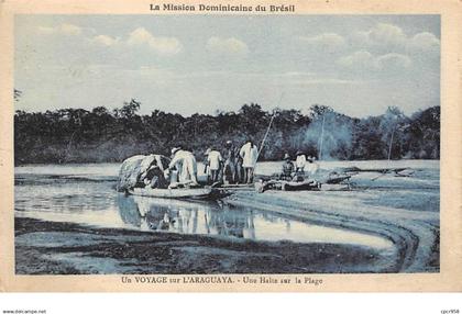 Brésil - n°60943 - La Missions Dominicaine du Brésil - Un Voyage sur l'ARAGUAYA - Une Halte sur la Plage