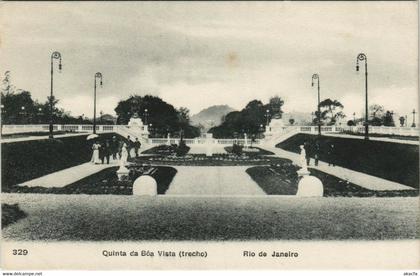PC BRAZIL, RIO DE JANEIRO, QUINTA DA BOA VISTA, Vintage Postcard (b36252)