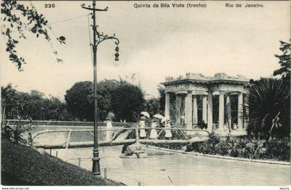 PC BRAZIL, RIO DE JANEIRO, QUINTA DA BOA VISTA, Vintage Postcard (b36255)