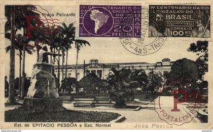 BRASIL. BRESIL. BRAZIL. JOAO PESSOA. Praça Felizardo Leite, Est. de Epitacio Pessoa