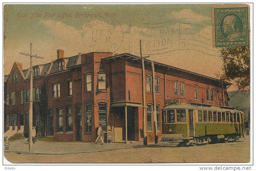 Bridgeport East Side Post Office  Berman Newhaven No 353  Used to Havana Tram