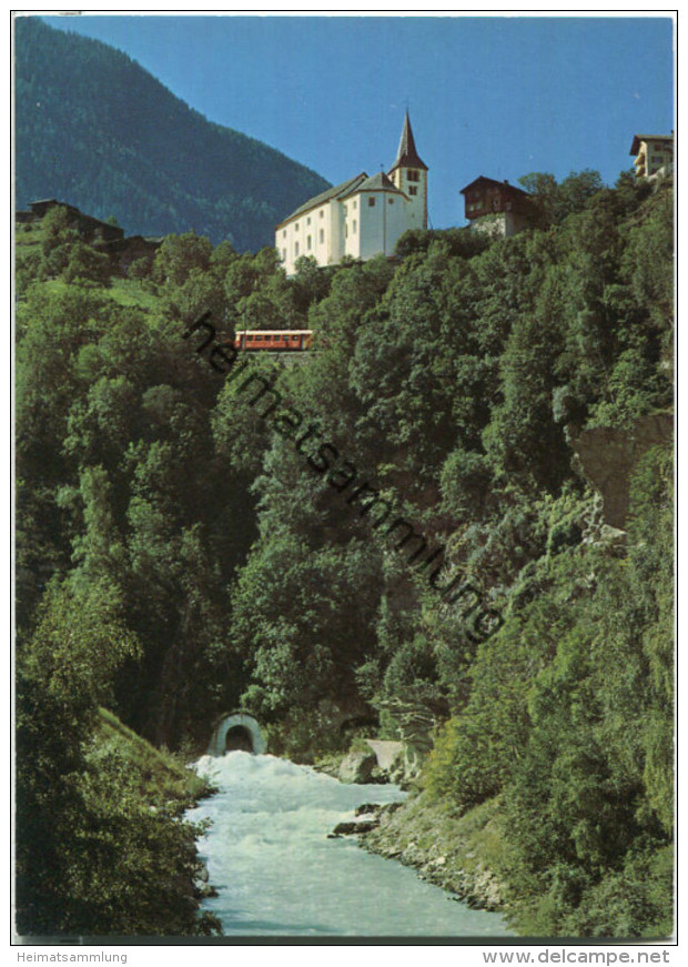 Brig-Visp-Zermatt-Bahn - Stalden - Ansichtskarte Großformat