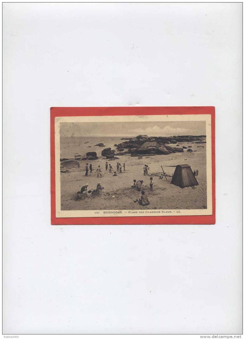 BRIGNOGAN PLAGE DES CHARDONS BLEUS CARTE EN  BON ETAT