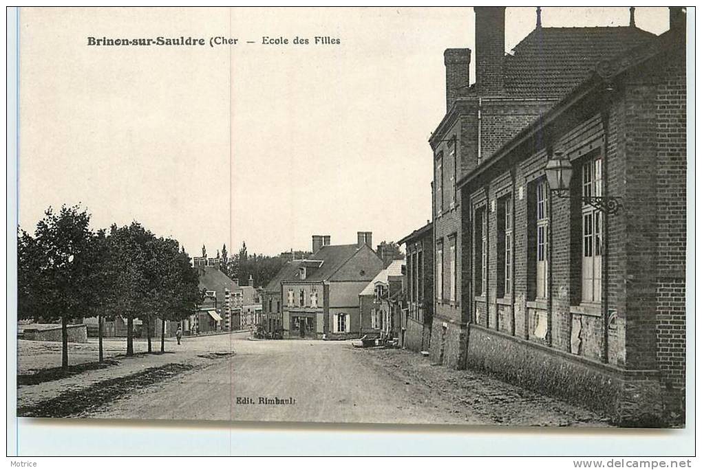 BRINON SUR SAULDRE   -  Ecole des Filles.