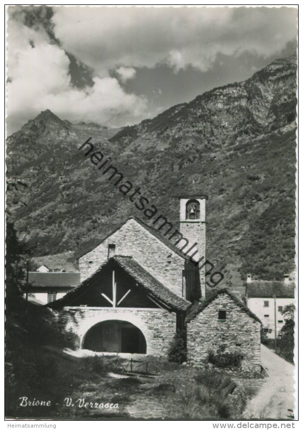 Brione - Valle Verzasca - Foto-Ansichtskarte Großformat