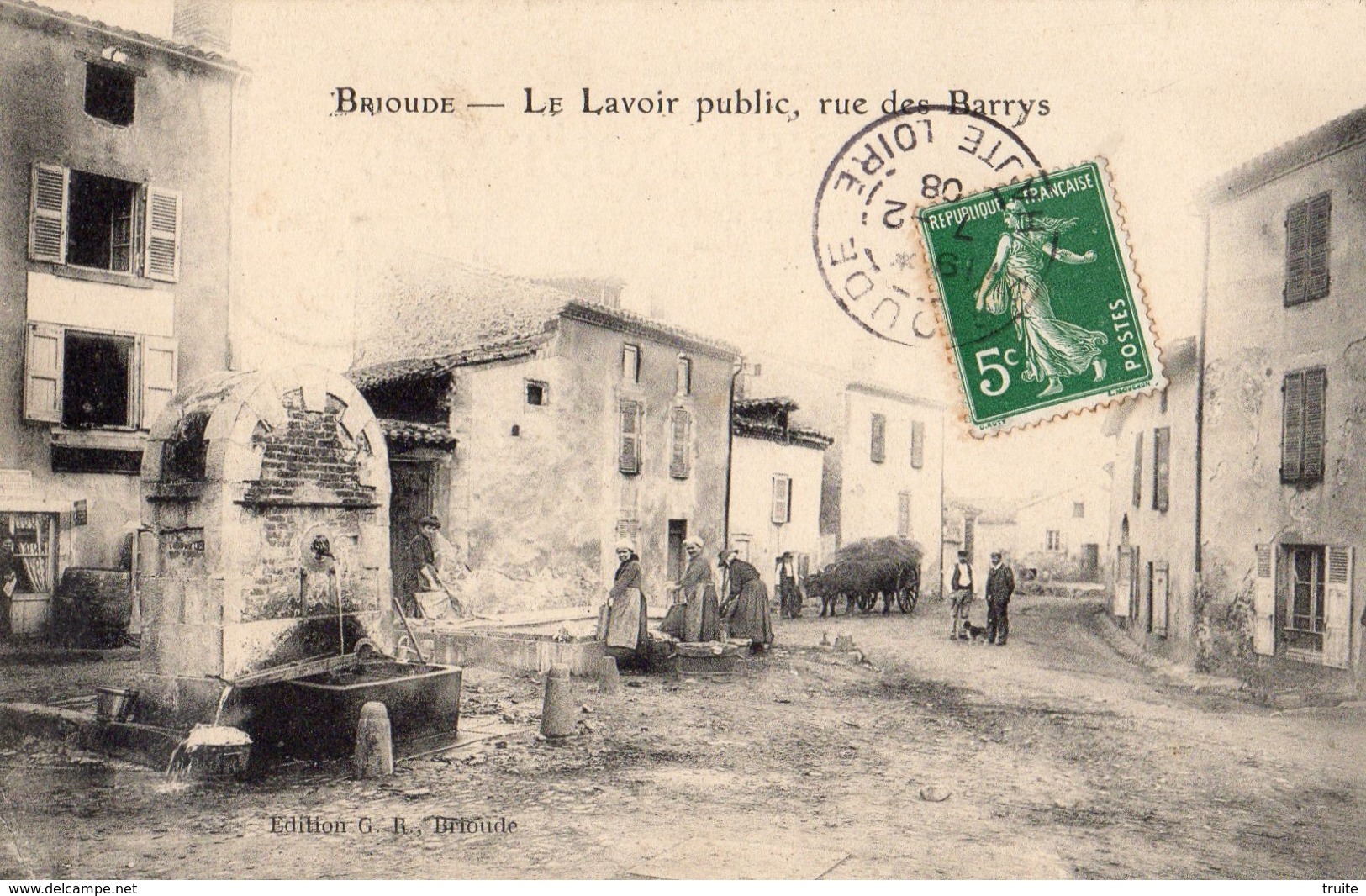 BRIOUDE LE LAVOIR PUBLIC RUE DES BARRYS