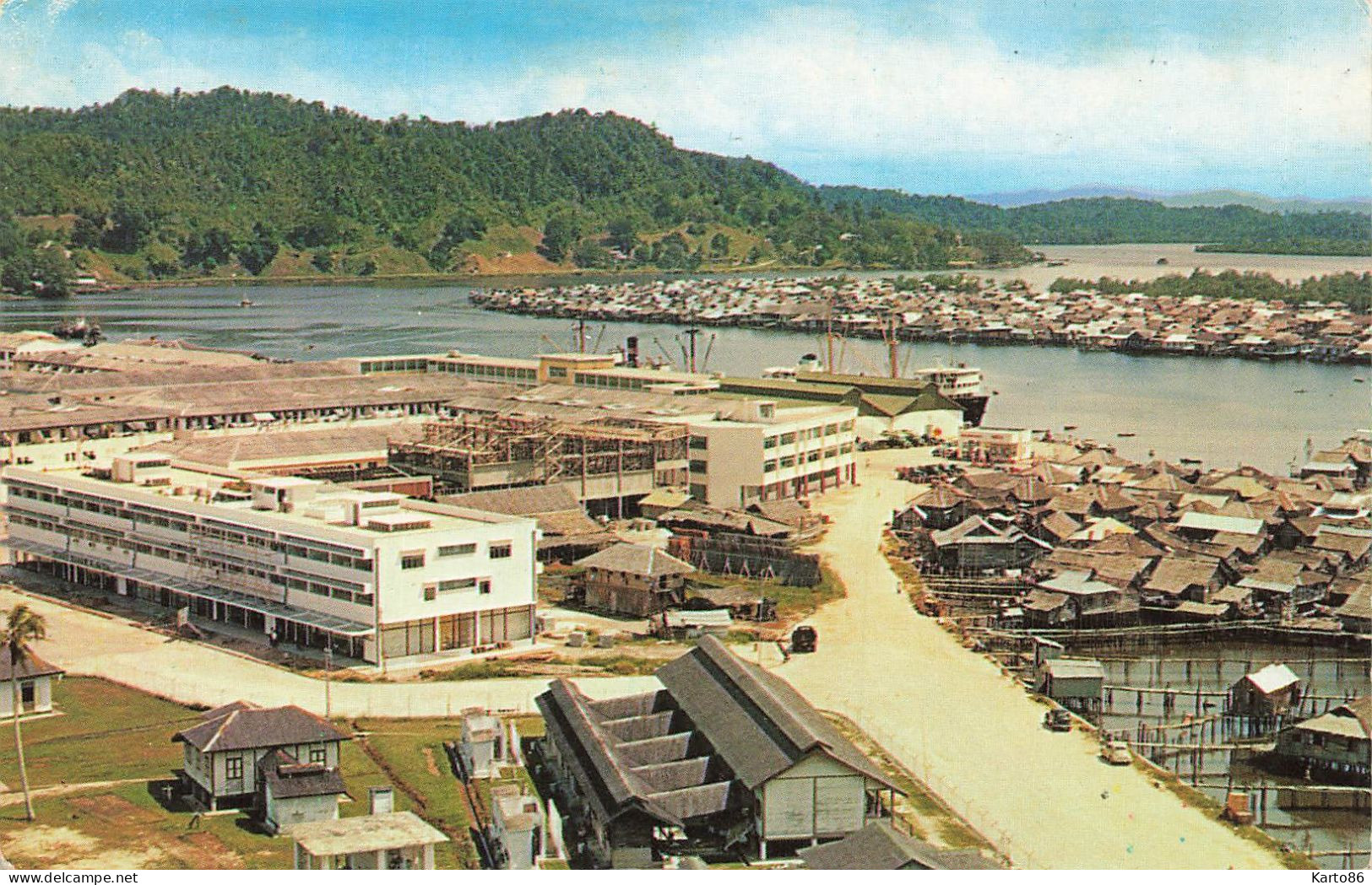 brunei , asia * aerial view of Brunei town