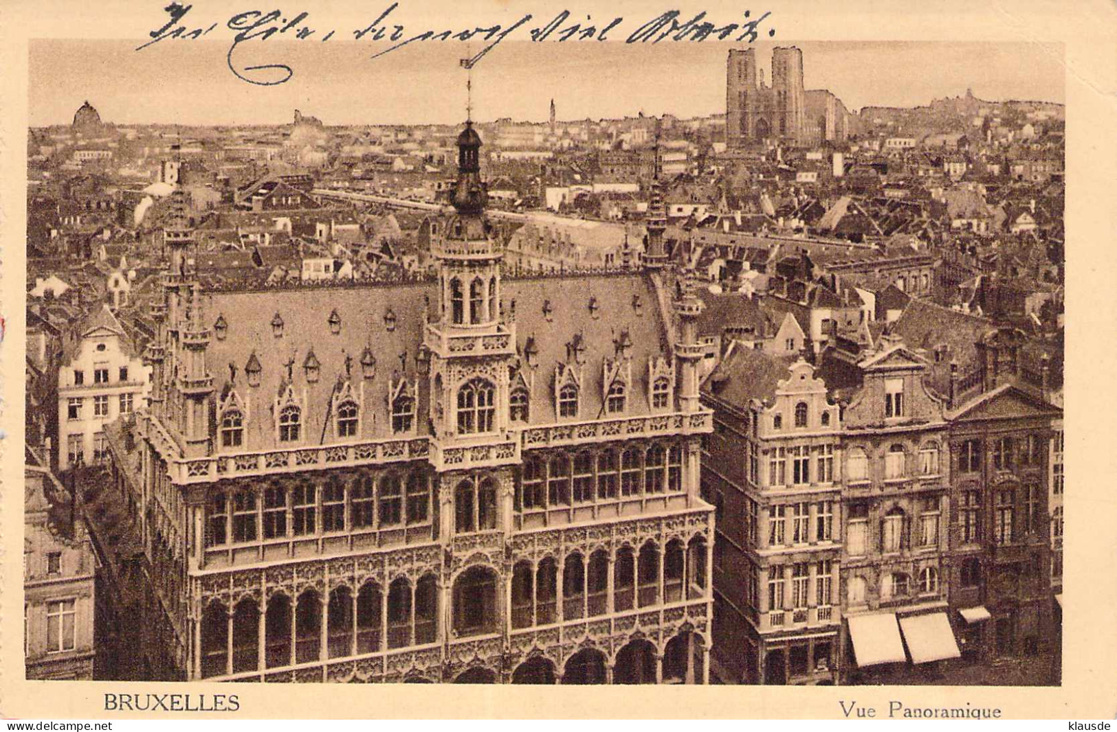 Brüssel - Vue Panoramique Feldpost gel.1915