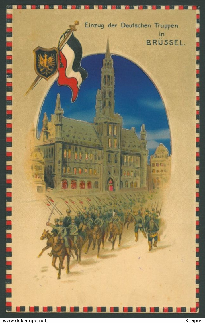 BRUSSELS vintage postcard Brüssel Belgium