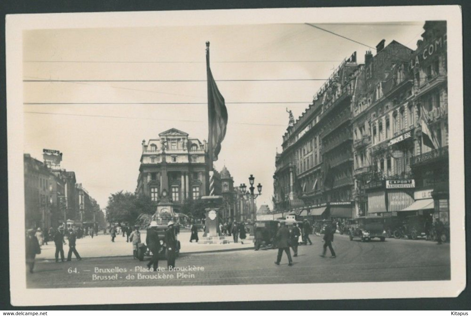 BRUSSELS vintage postcard Bruxelles Belgium