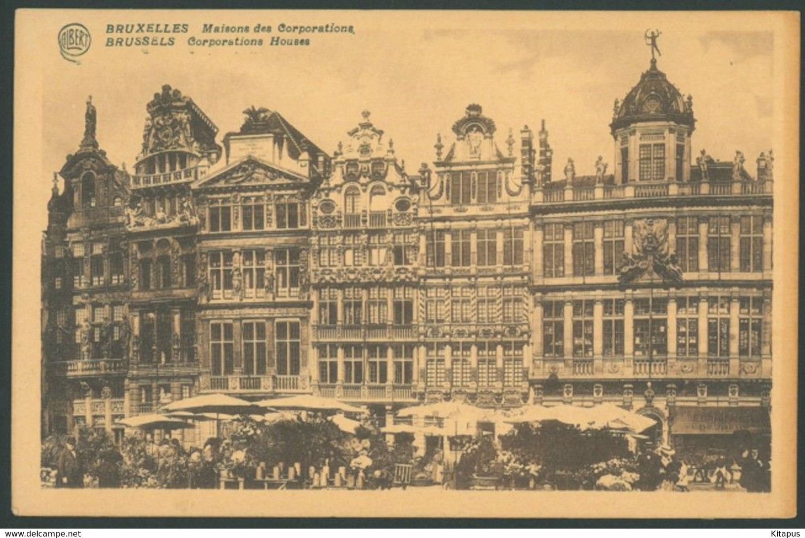 BRUSSELS vintage postcard Bruxelles Belgium