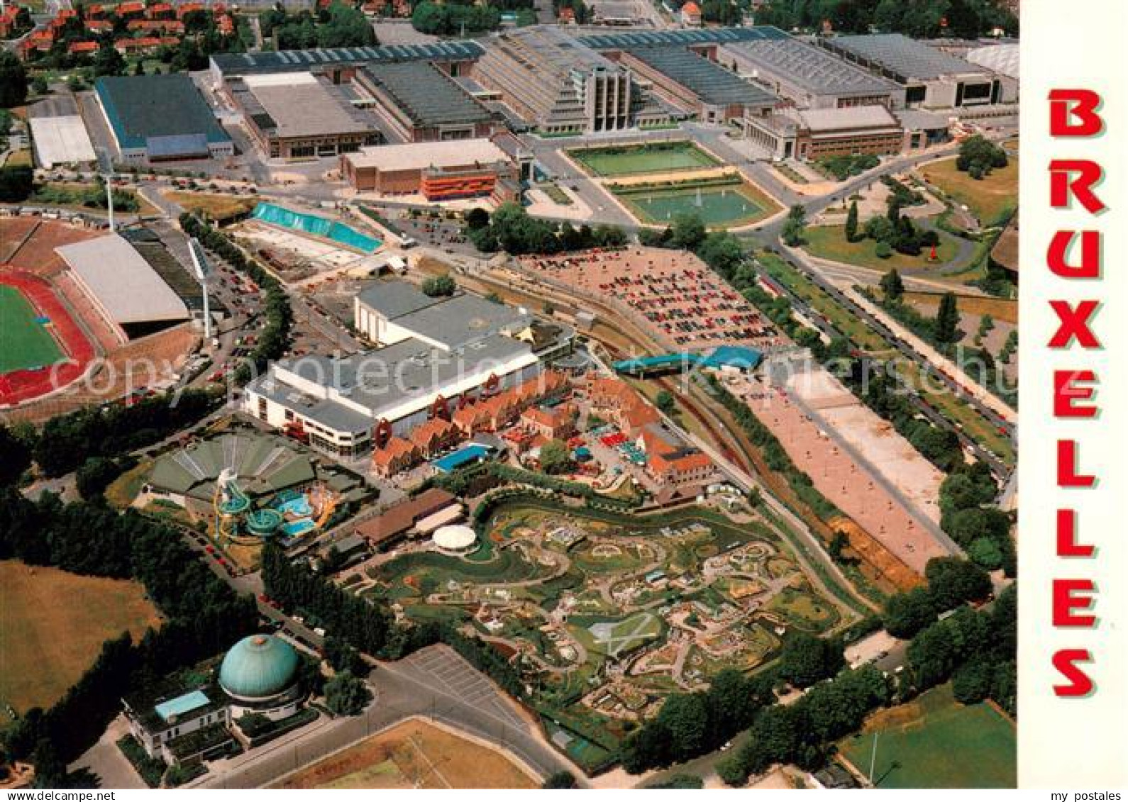 Bruxelles Bruessel Parc des Expositions et Bruparck Vue aerienne