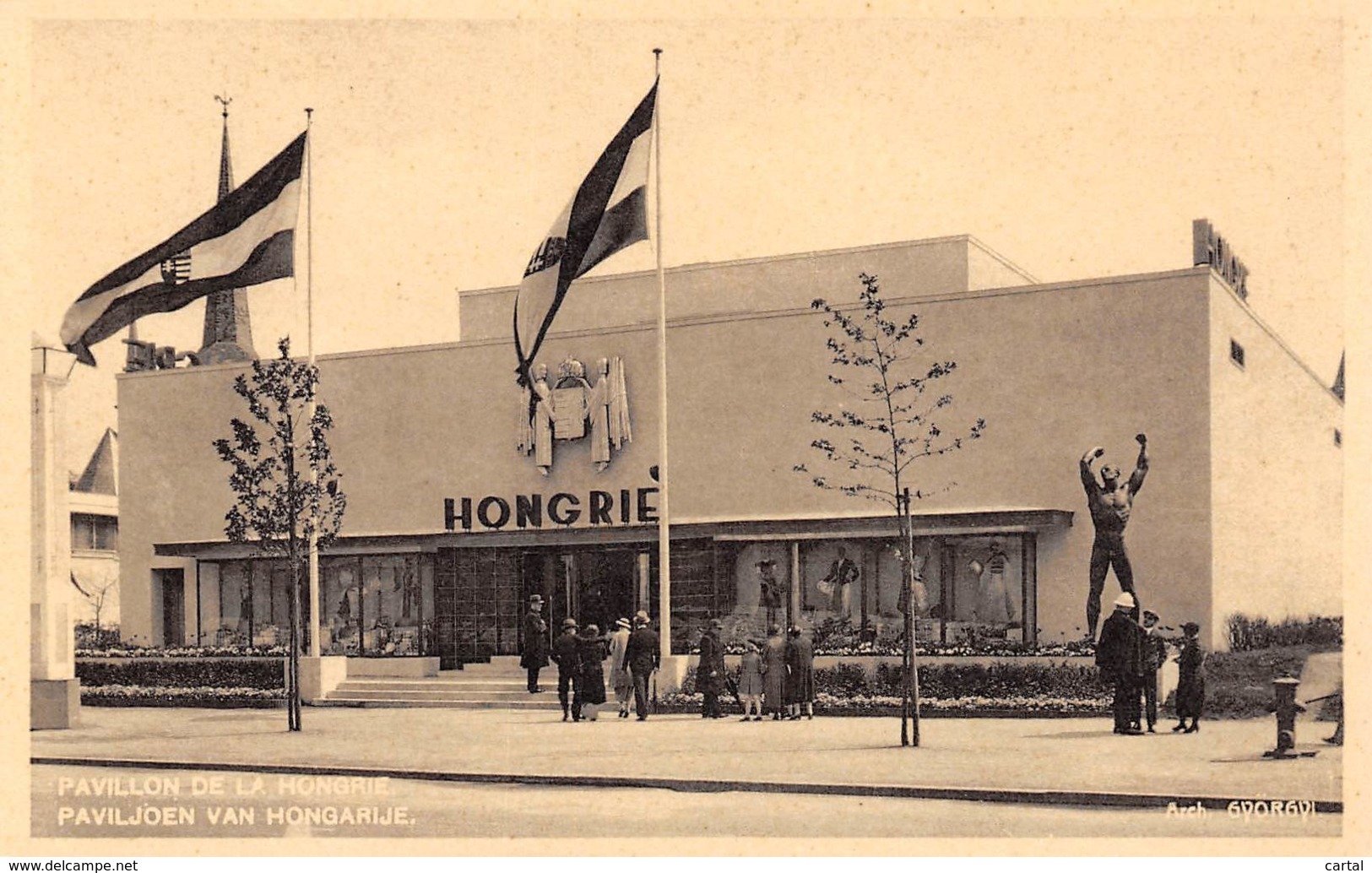 BRUXELLES - Exposition 1935 - Pavillon de la Hongrie - Paviljoen van Hongarije