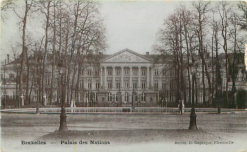 BRUXELLES - Palais des Nations (Brevet L. Duparque, Florenville)