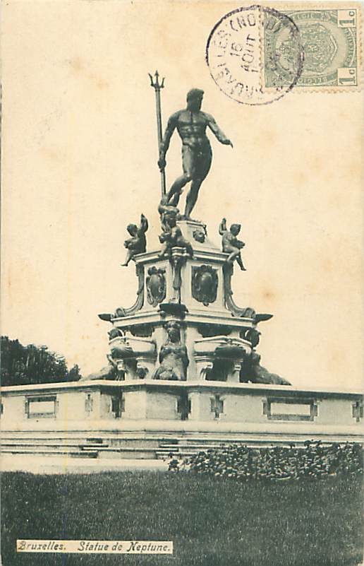 BRUXELLES - Statue de Neptune