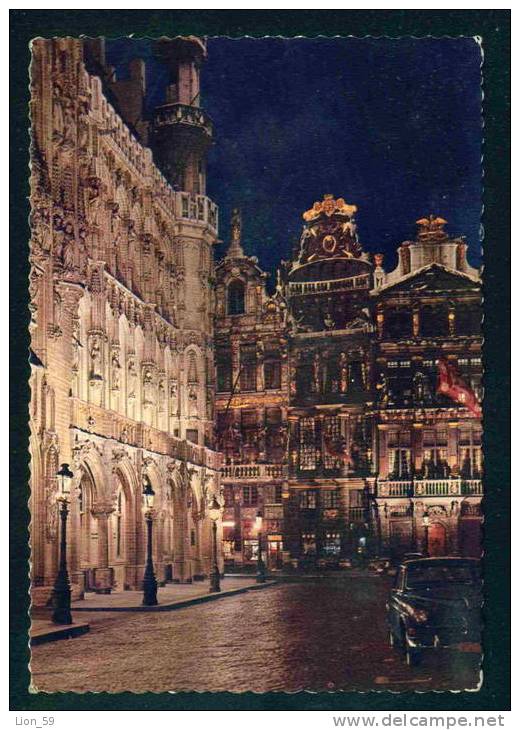 BRUXELLES - UN COIN DE LA GRAND PLACE LA NUIT - Belgique Belgium Belgien Belgio TO Bulgaria Bulgarie Bulgarien  57193