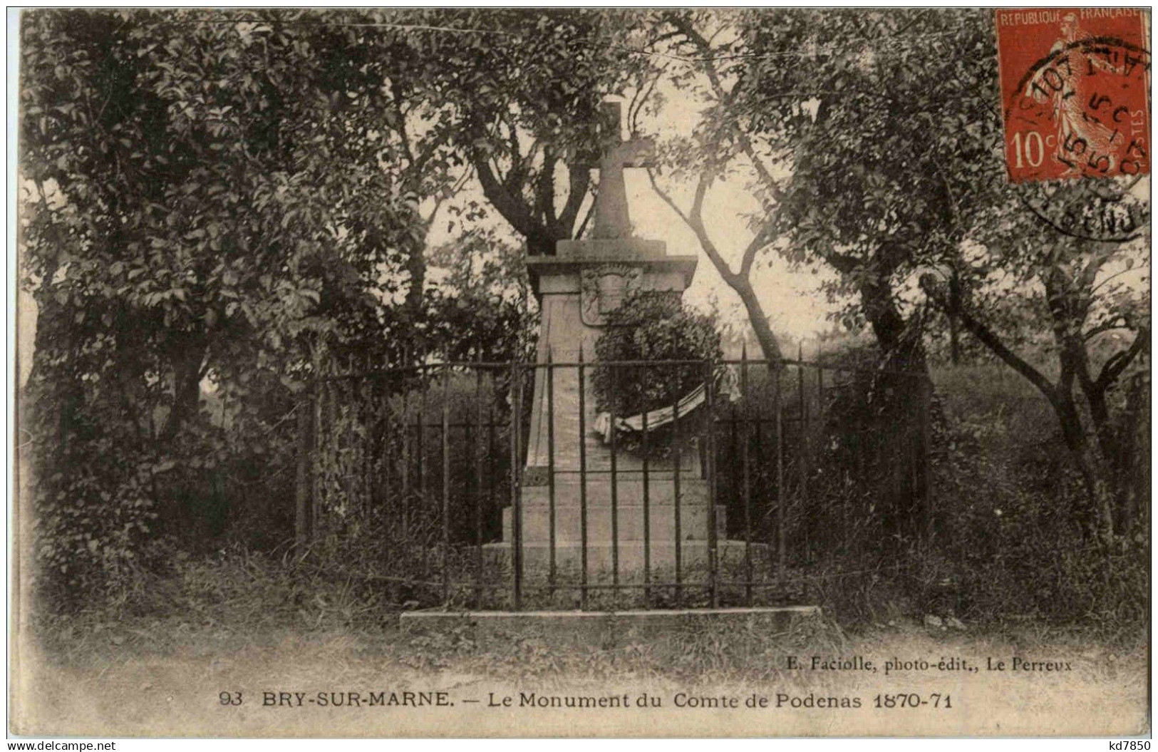 Bry sur Marne - Le Monument Comte de Podenas