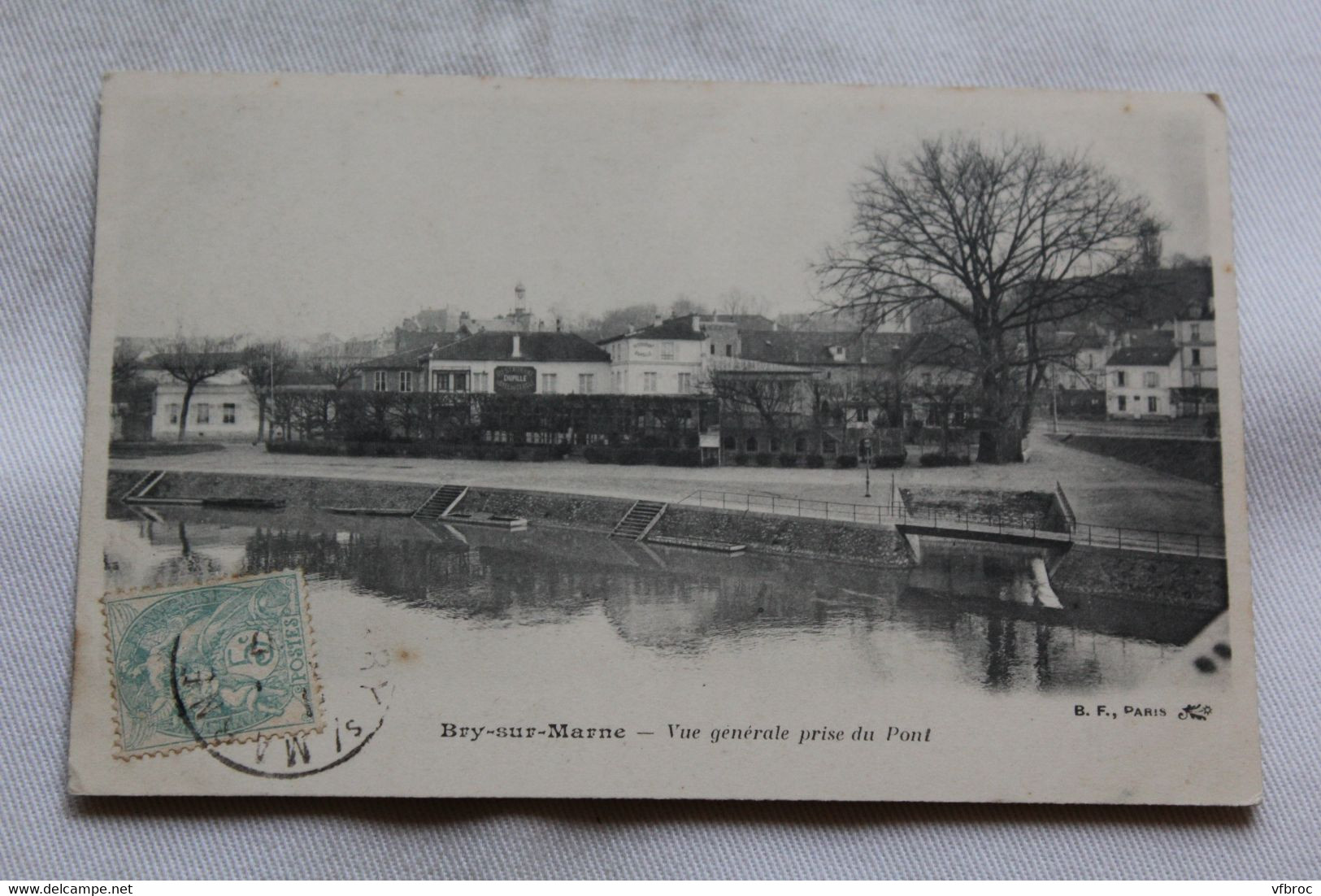 Bry sur Marne, vue générale prise du pont, Val de Marne 94