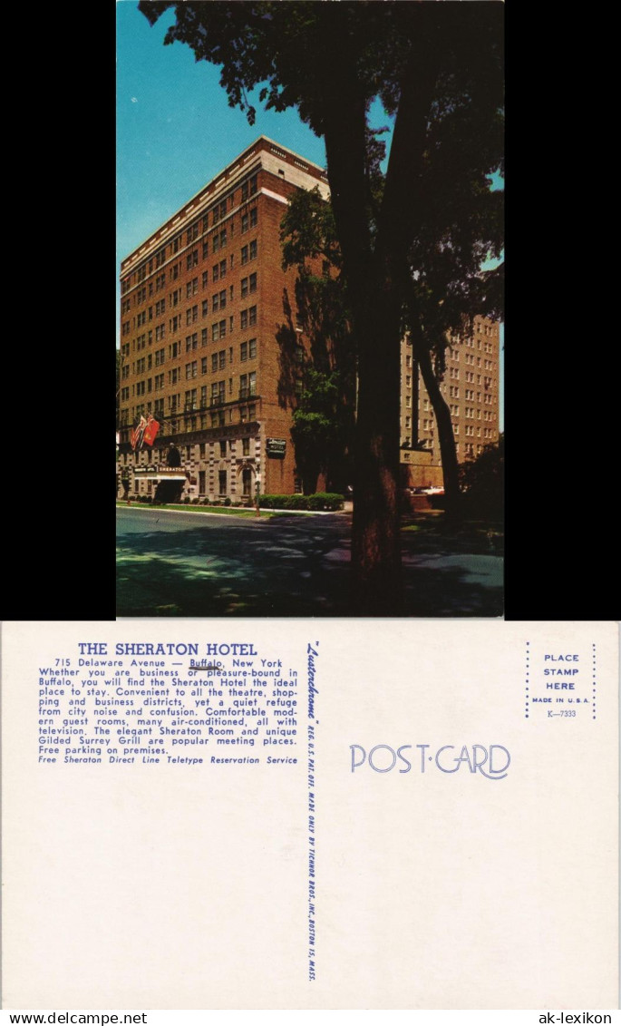 Buffalo THE SHERATON HOTEL Delaware Avenue Buffalo, New York 1960