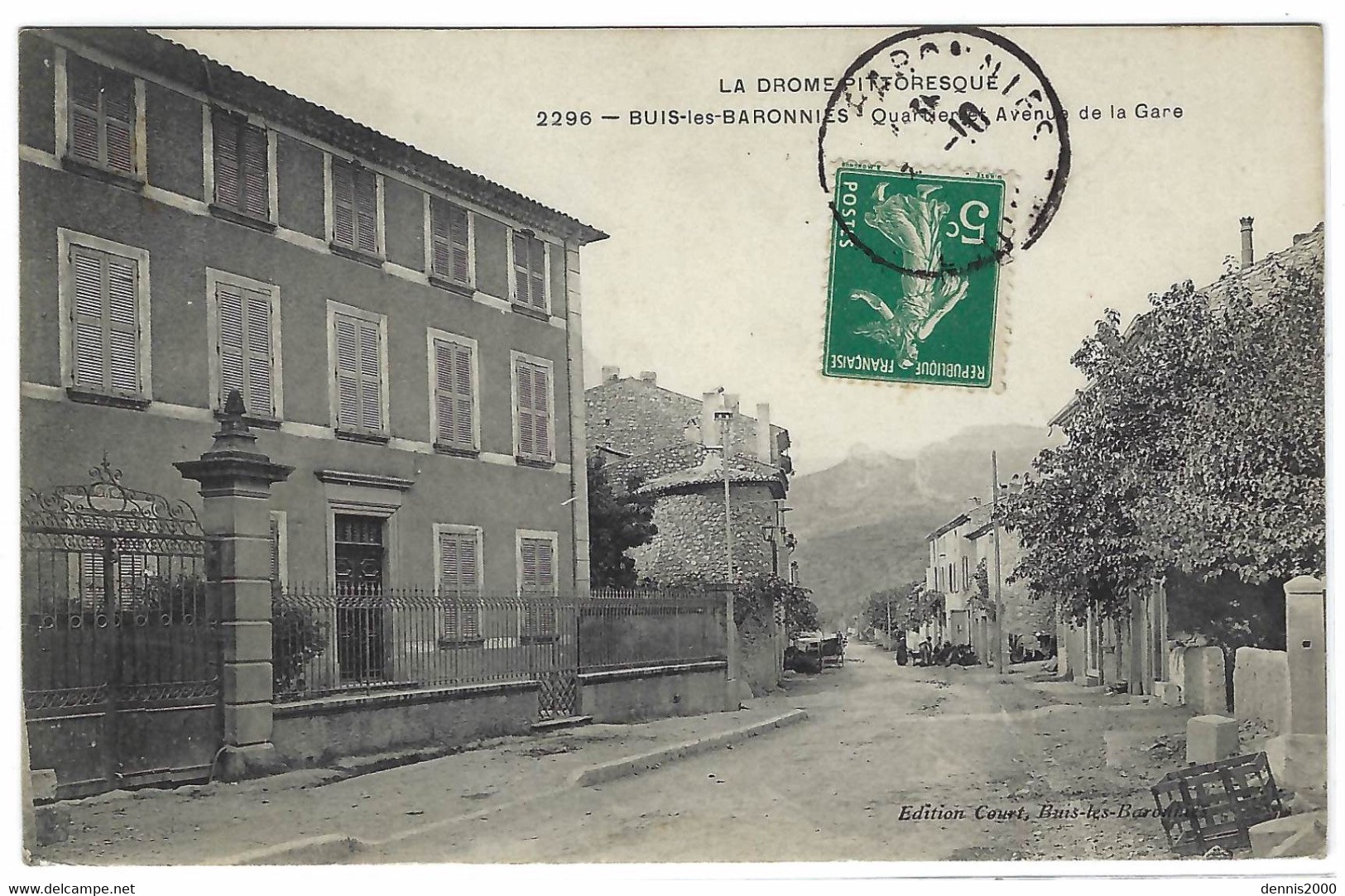 BUIS LES BARONNIES (26) - Quartier et Avenue de la Gare - Ed. Court, Buis-les-Baronnies